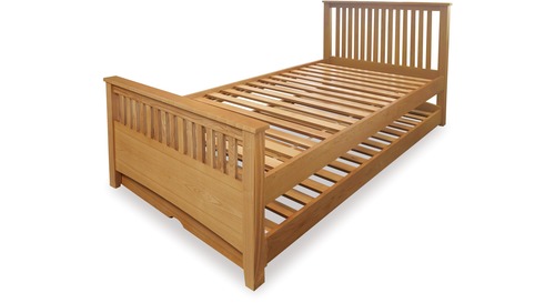 Tilbury Slat Bed Frame & Trundle Set - King Single Tilbury Slat Bed Frame & Trundle Set - King Single